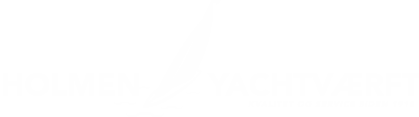 Logo holmen Yatchverft HVIT